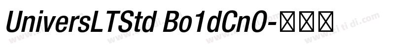 UniversLTStd Bo1dCnO字体转换